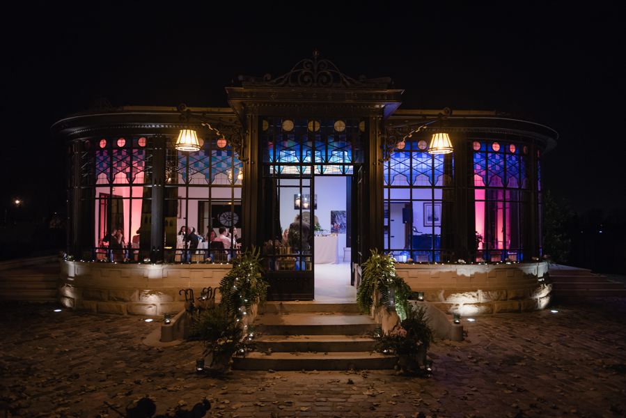 Décoration de la salle de mariage du Château de Bordeaux en novembre.