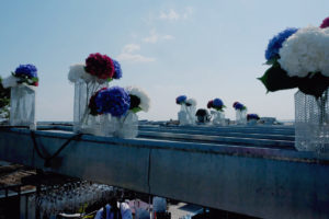 Déco Fête Nationale Du 14 Juillet En Fleur Bleu Blanc Et Rouge.