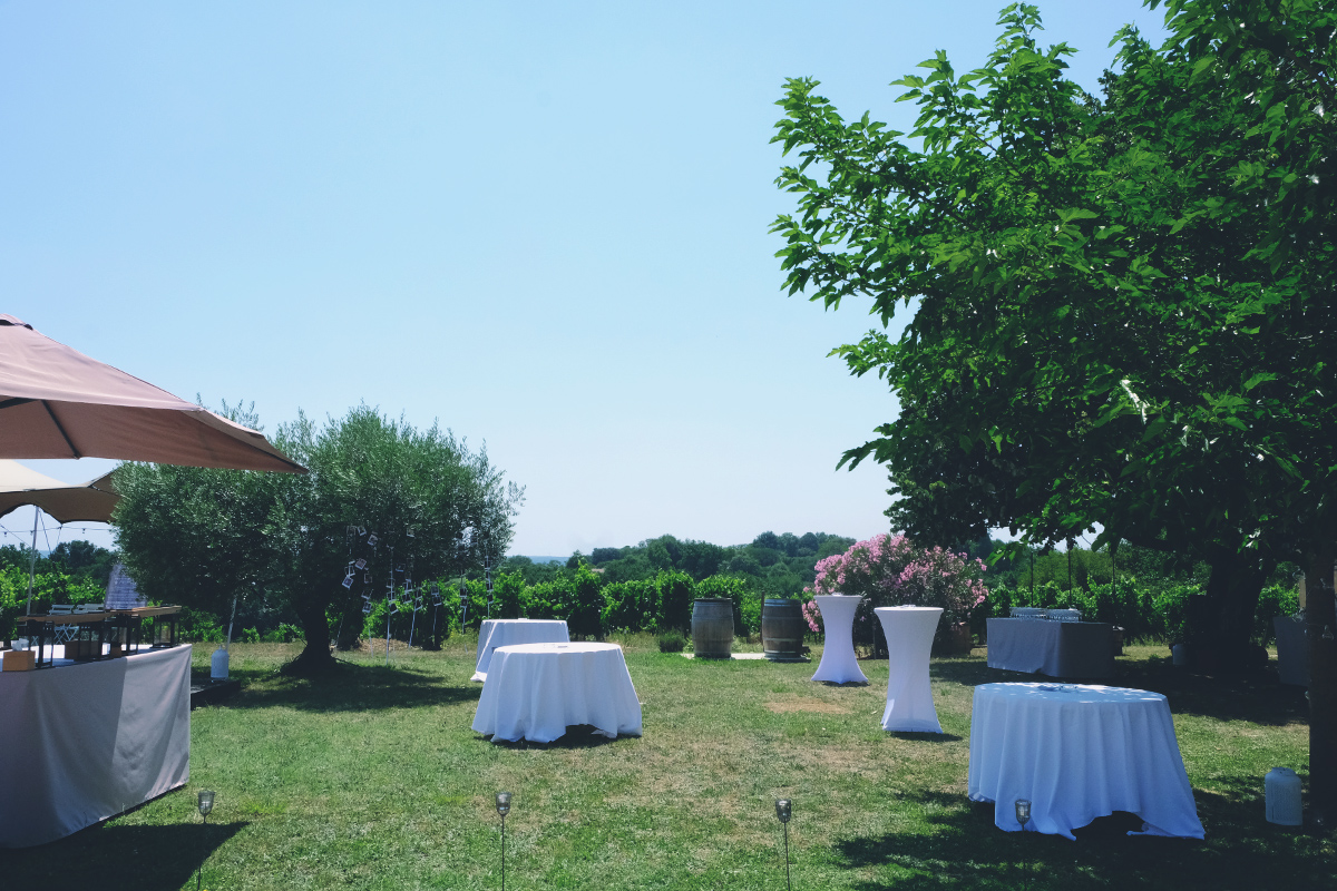 Domaine de Saint Amand à Cambes pour une décoration de lieu de mariage et réception en Gironde.