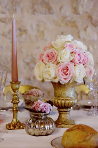 Centre De Table Mariage Romantique En Décoration Et Fleurs.
