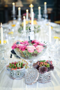 Centre De Table Mariage Romantique En Décoration Et Fleurs.