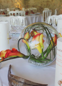 Vase Boule Pour Décoration Et Centre De Table De Mariage Et Réception.