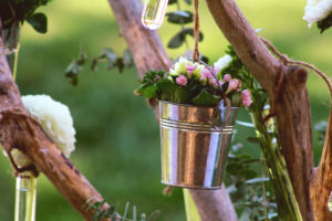Fleur De Cire De Geraldton Ou Wax En Bouquet De Mariage Et De Décoration De Couleur Violette.