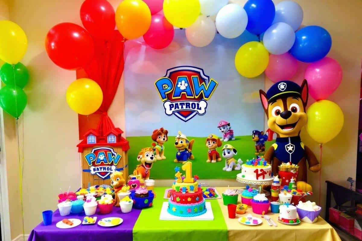 Décoration anniversaire Pat Patrouille pour enfant