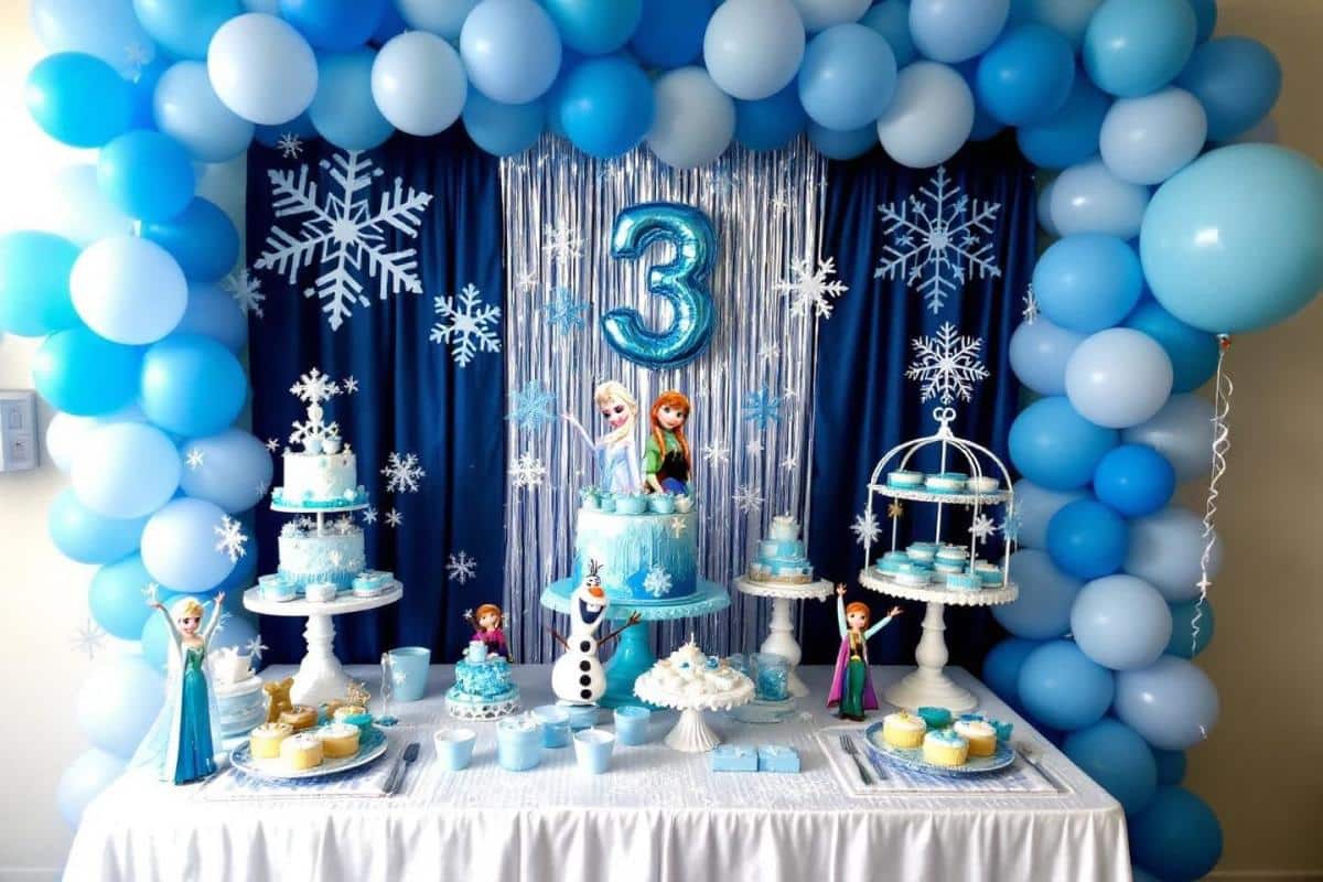 Décoration anniversaire reine des neiges : idées et accessoires