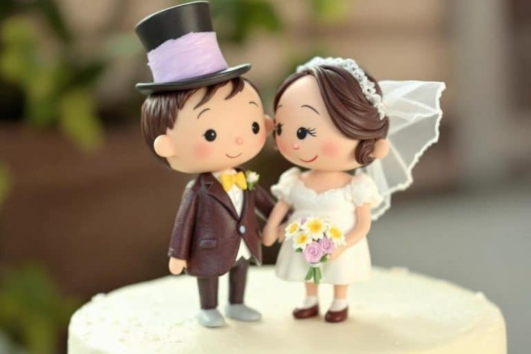Figurine gâteau mariage originale pour pièce montée
