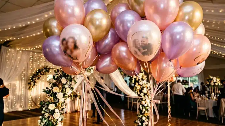 Ballons hélium personnalisés : livraison de ballons gonflés avec nom et photo