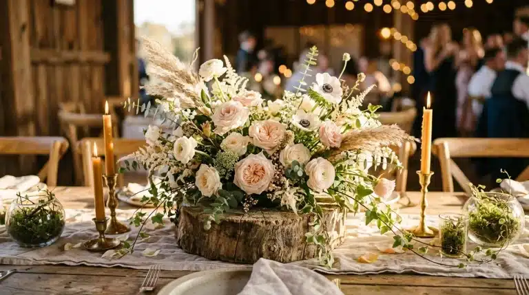 Décoration centre de table mariage champêtre : nos plus belles idées