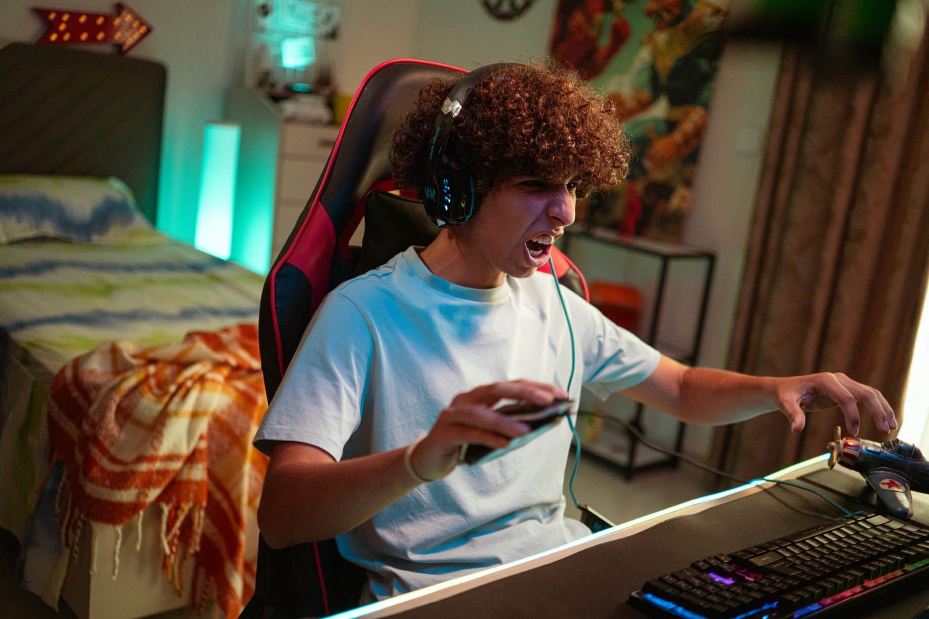 Cadeau Noël ado garçon gaming casque et manette