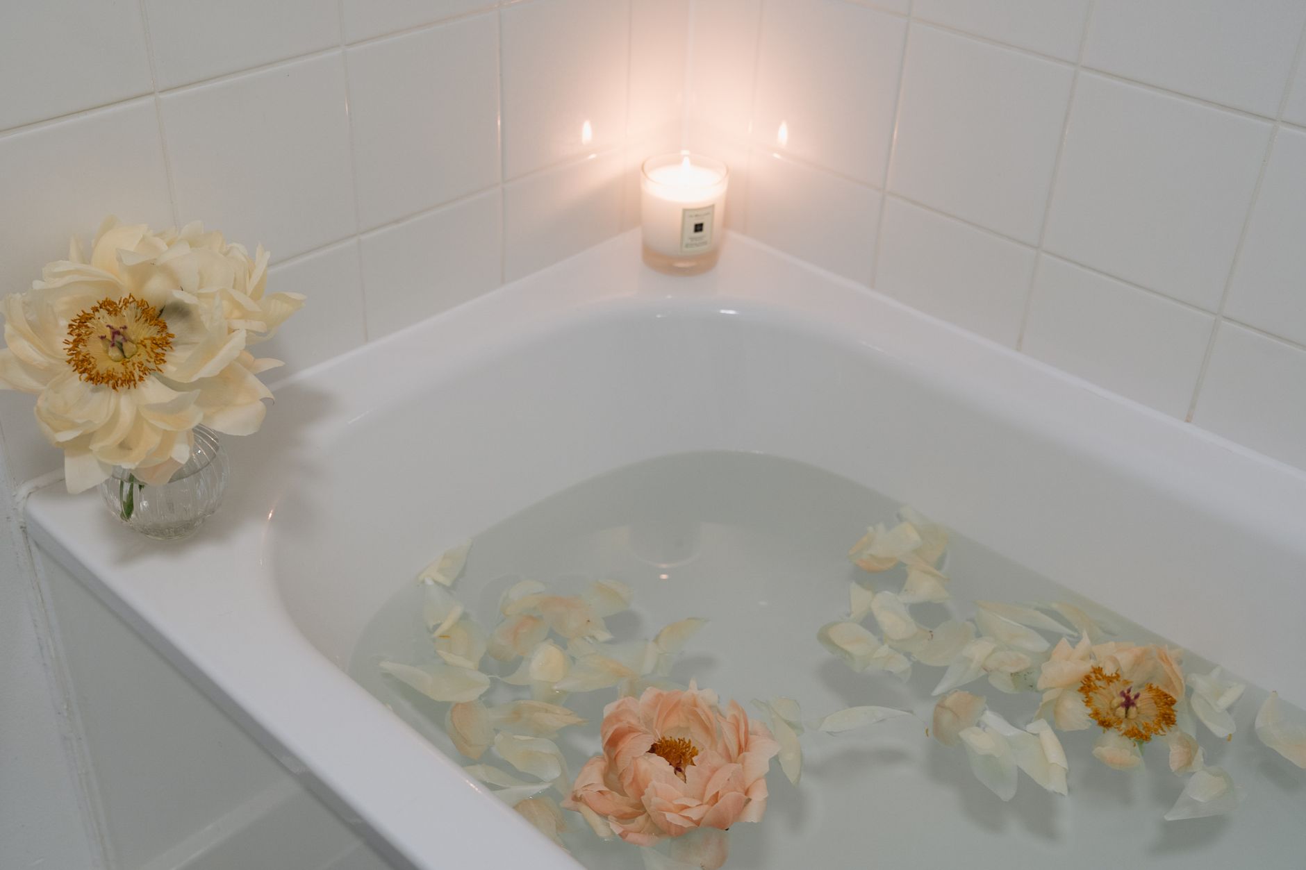 Bougies décoratives salle de bain photophores ambiance cocooning
